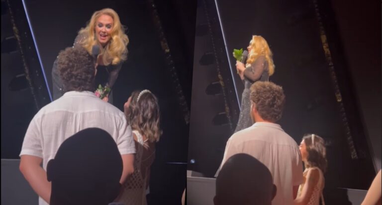 Adele vira madrinha de casamento de casal brasileiro em Las Vegas; Vídeo