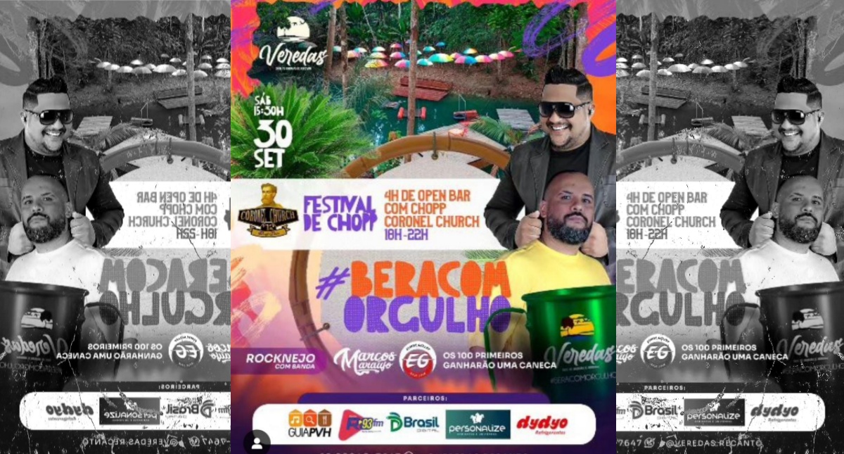 Agenda News: #BERACOMORULHO, Festival de Chopp do Veredas está chegando