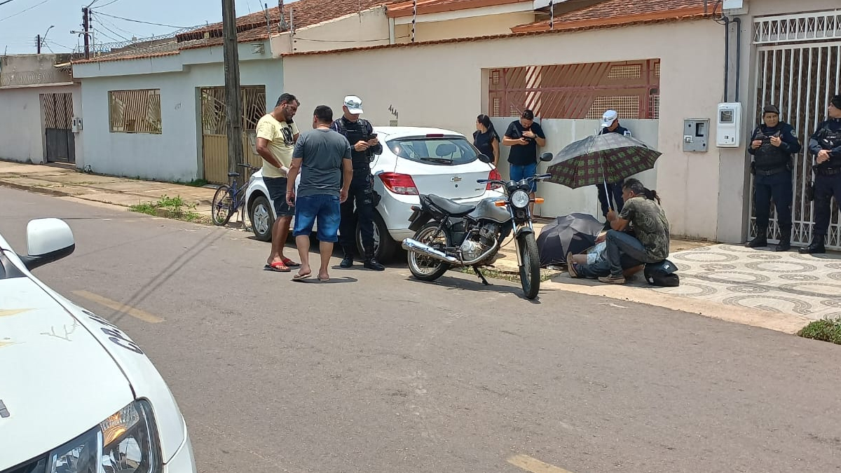 Motociclista sofre fratura em colisão com carro na zona sul - News Rondônia