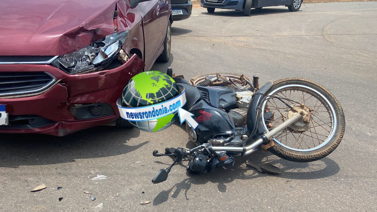 Acidente deixa motociclista com suspeita de fratura na zona sul - News Rondônia