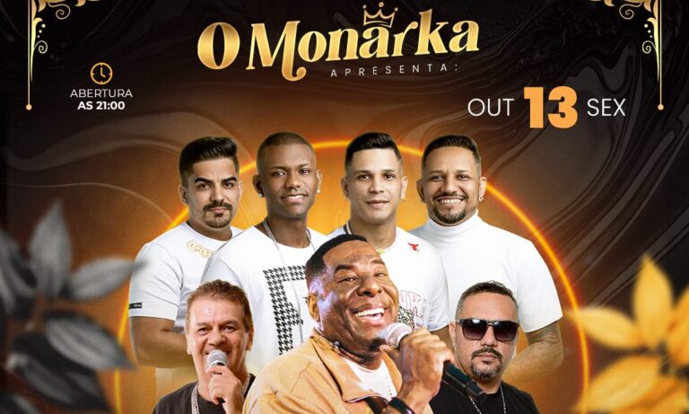 Show nacional de Netinho de Paula, Samba +, Beto Cezar e Markos Maya no O Monarka