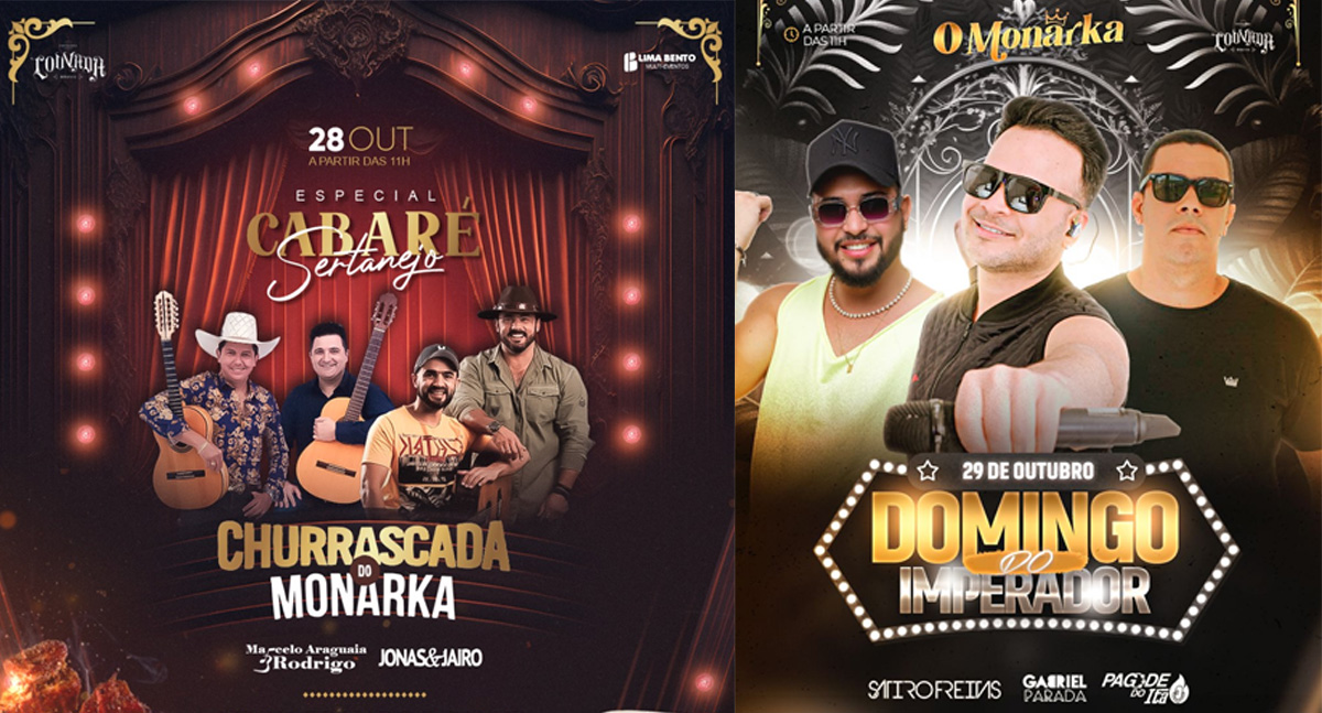 "Churrascada do Monarka" vai rolar especial "Cabaré Sertanejo"