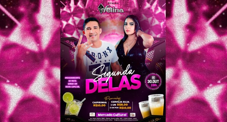 SHOWS - Hoje tem 'Segunda Delas' com apresentação do grupo Forró Felina no Mercado Cultural