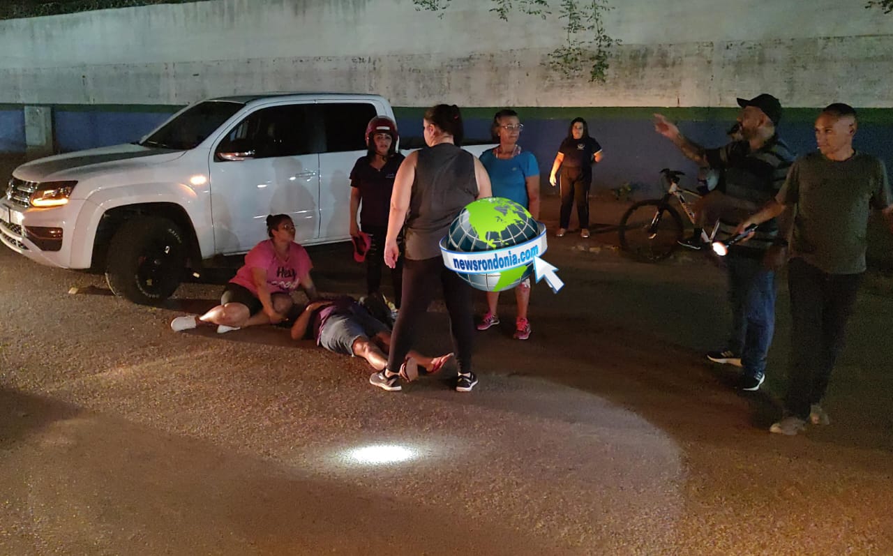 URGENTE: Motociclista foge após atropelar ciclista na zona leste - News Rondônia