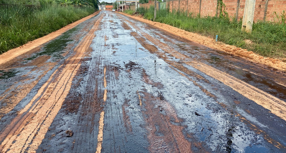 Obras para asfaltamento iniciam no Bairro Eldorado a pedido do vereador Edimilson Dourado