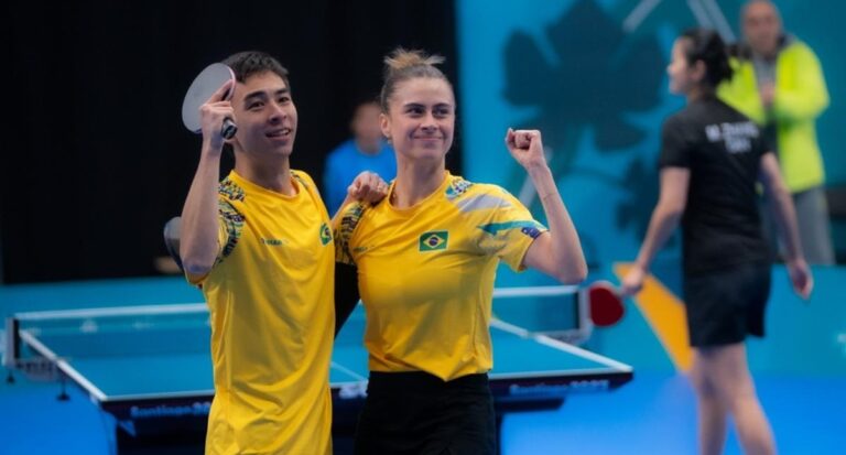Pan: Brasil é finalista nas duplas do tênis de mesa e vai a Paris 2024