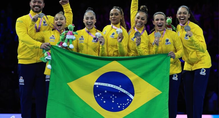 Medalha de prata leva Brasil a conquista histórica no Mundial de Ginástica