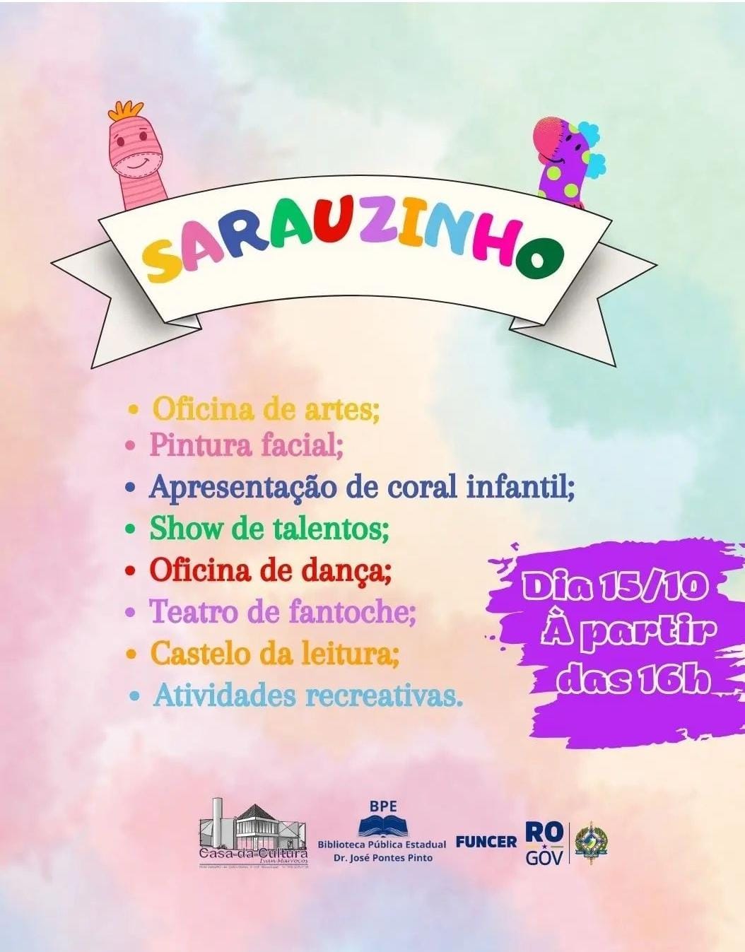 Agenda News: Sarauzinho em comemoração ao Dia das Crianças, 