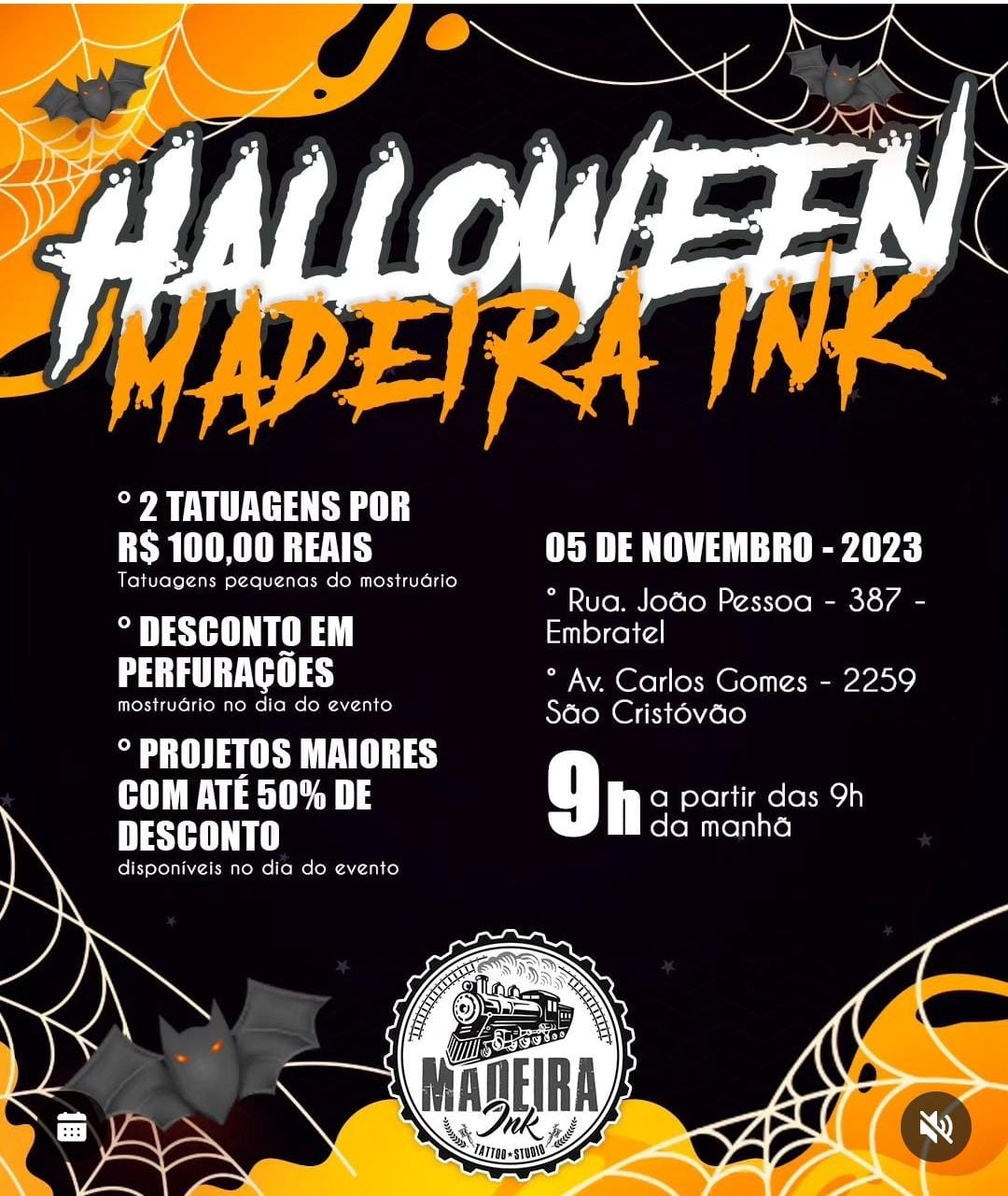 Agenda News: Halloween Madeira Ink será em novembro, por Renata Camurça