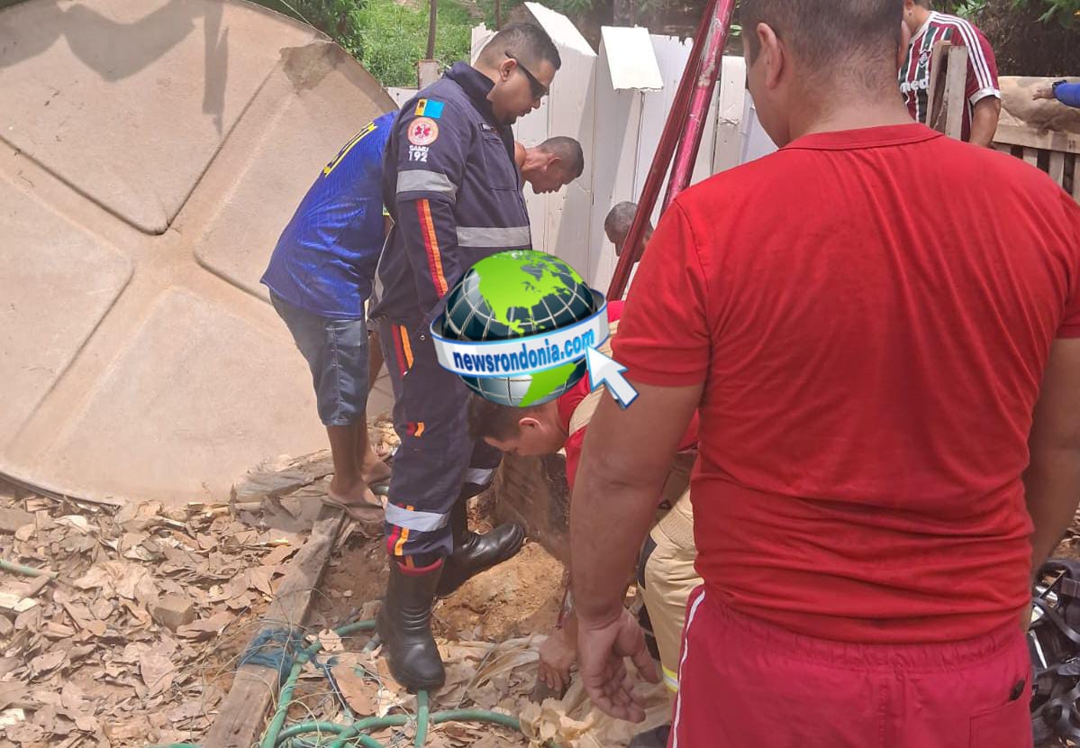 Bombeiros fazem resgate de homem que desmaiou em poço na zona sul - News Rondônia Bombeiros fazem resgate de homem que desmaiou em poço na zona sul - News Rondônia