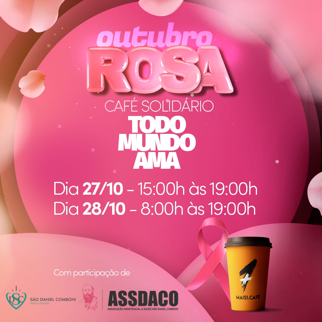 Mais1.Café e Assdaco preparam o "Café Solidário" para marcar o Outubro Rosa 2023 em Cacoal