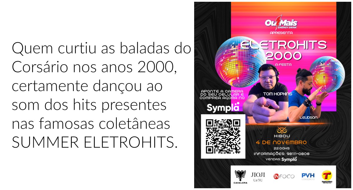 Agenda News: ELETROHITS 2000 A Festa, chega a Porto Velho em novembro, por Renata Camurça - News Rondônia