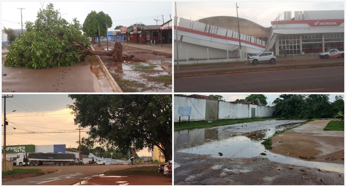 Temporal em Guajará-Mirim: ventos fortes causam estragos pela cidade - News Rondônia