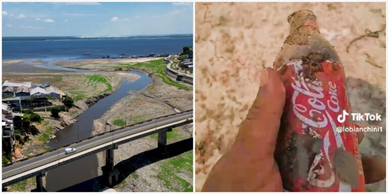 Secura do Rio Negro revela poluição até estrangeira: “Pessoal, tem lixo do mundo inteiro aqui na beira desse rio” - News Rondônia