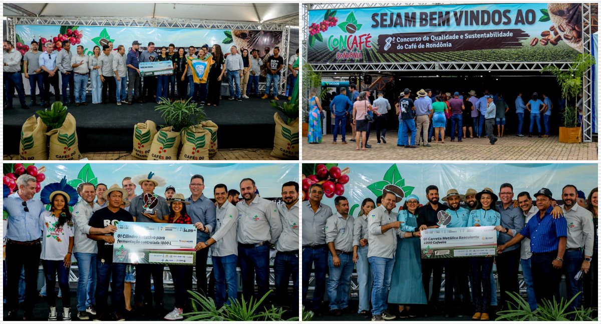 Governador Marcos Rocha entrega premiação aos vencedores do 8º Concafé - News Rondônia