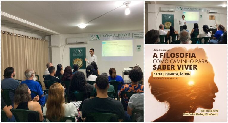A Filosofia como Caminho para Saber Viver: Nova Acrópole promove aula aberta em Porto Velho - News Rondônia