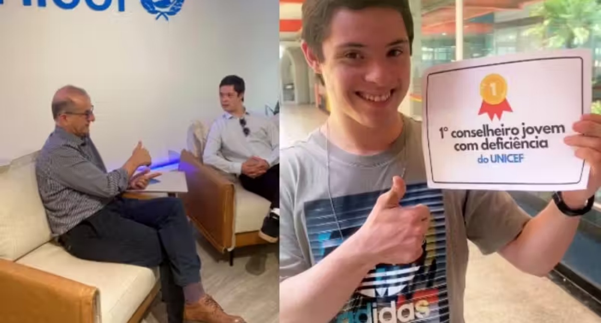 Brasileiro é 1º jovem com Down no Conselho do Unicef