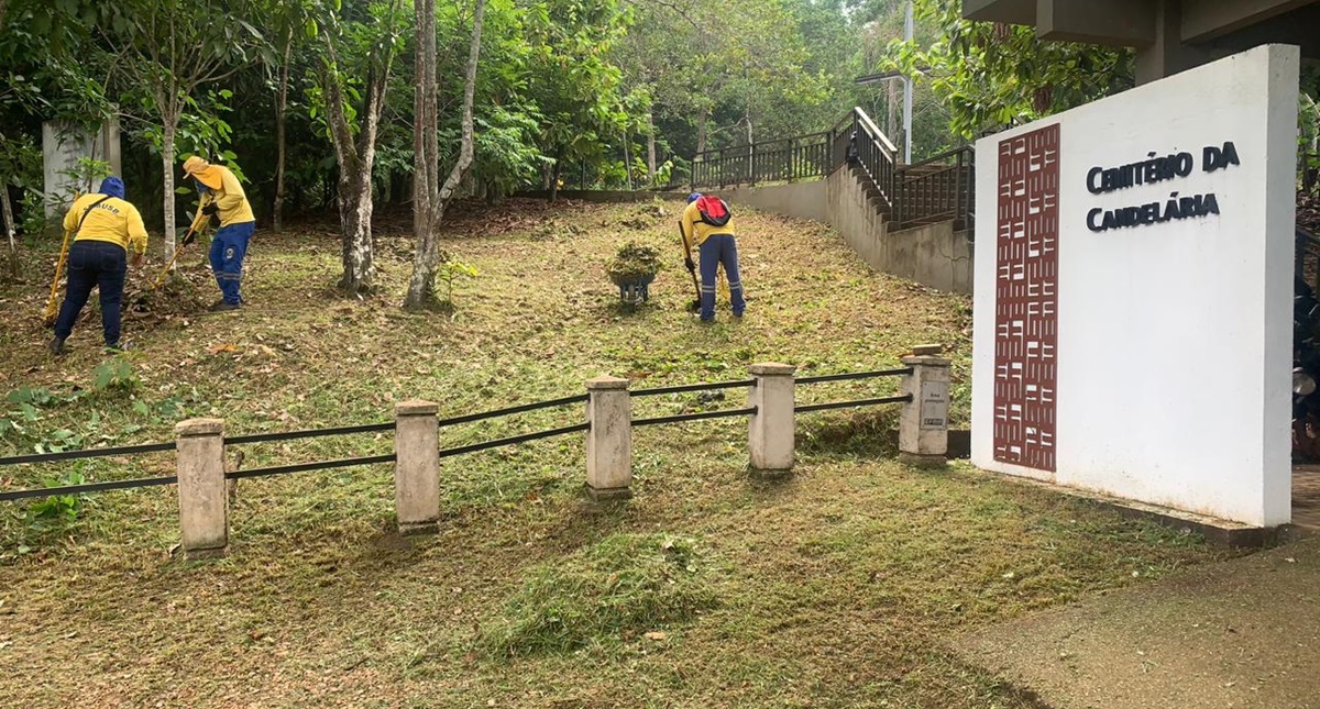 Prefeitura de Porto Velho segue com limpeza nos cemitérios para o Dia de Finados