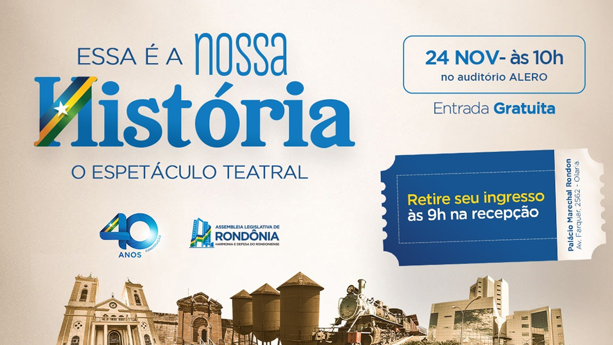 Peça teatral sobre história de Rondônia será apresentada na Alero nesta sexta-feira, 24 - News Rondônia