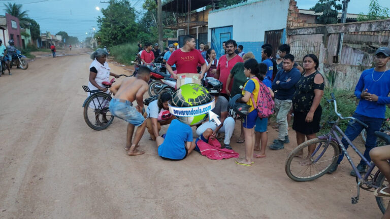 Criança corre para pegar cachorro e acaba atropelada por moto na zona leste - News Rondônia