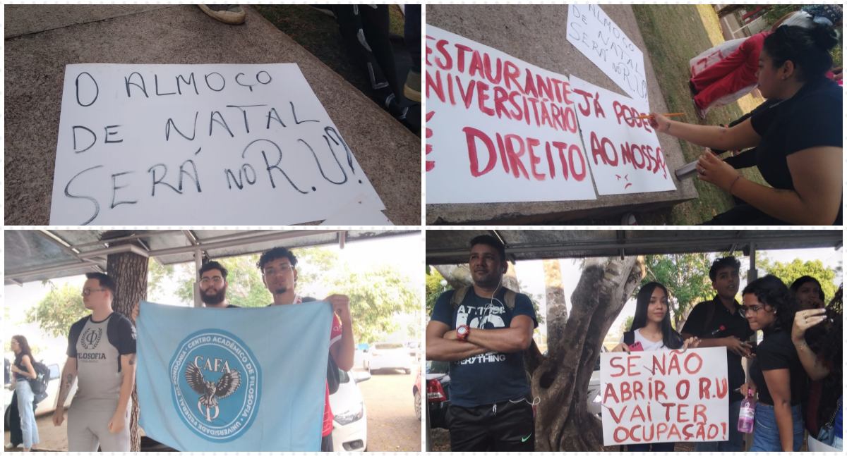 Manifestação de estudantes por abertura imediata do restaurante universitário na UNIR - News Rondônia