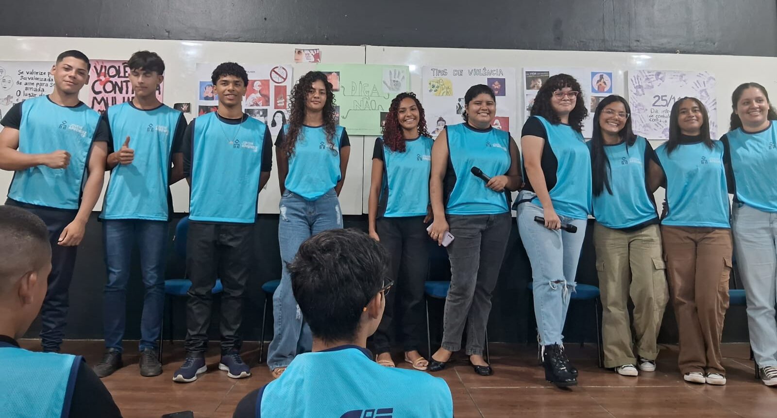 Comissões da OABRO realizam palestra sobre combate à violência contra a mulher para integrantes do projeto Se Liga Moçada