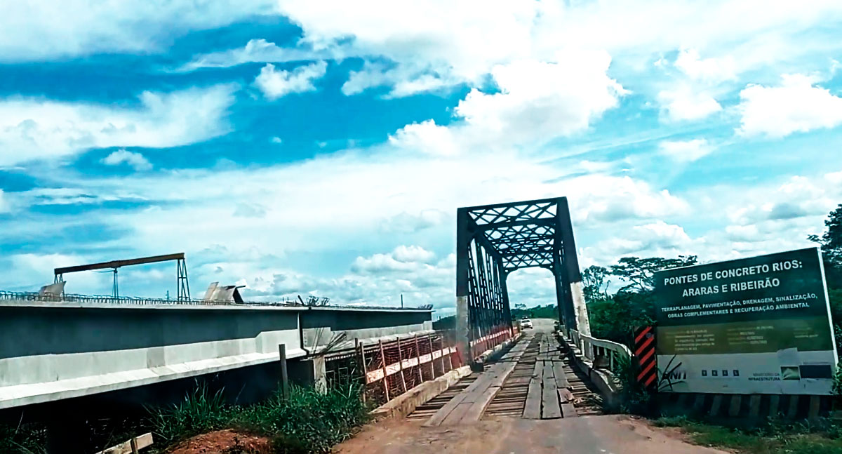 Pontes do Araras e Ribeirão: obras em andamento prometem valorizar o comércio entre Brasil e Bolívia - News Rondônia