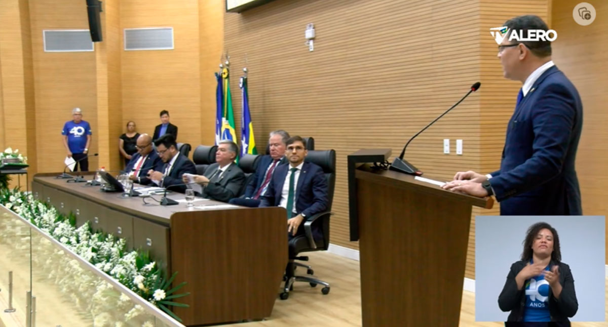 AO VIVO: Celebrando 40 anos da primeira constituição estadual de Rondônia - News Rondônia