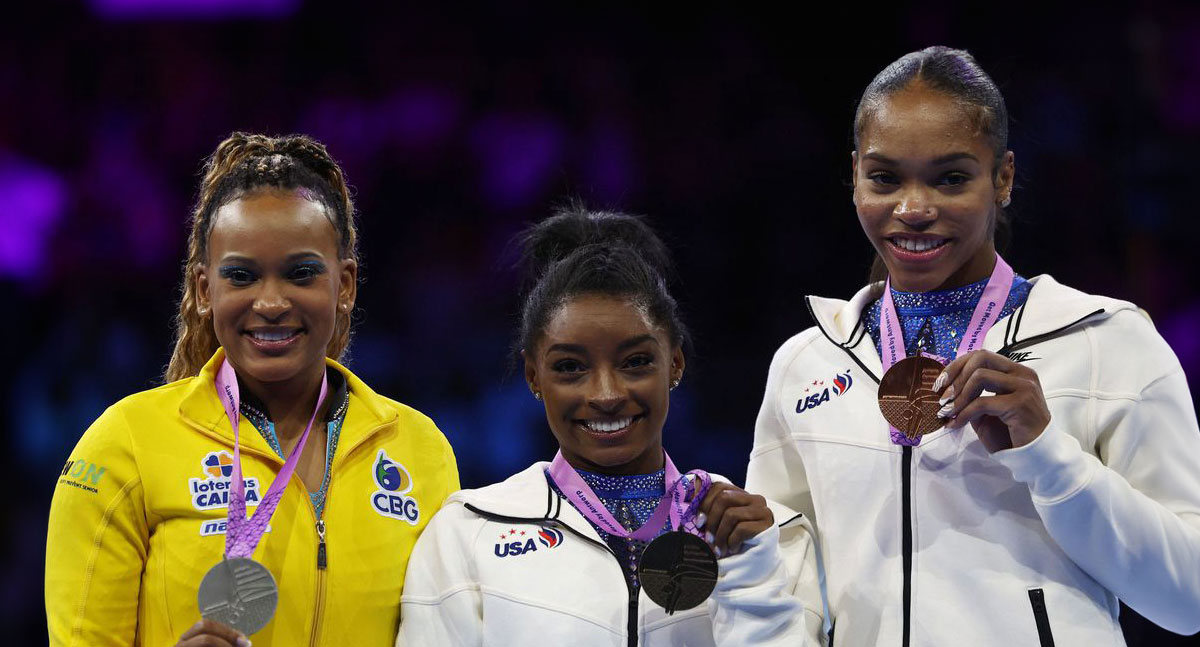 Ginástica celebra marcante pódio completamente composto por atletas negras - News Rondônia