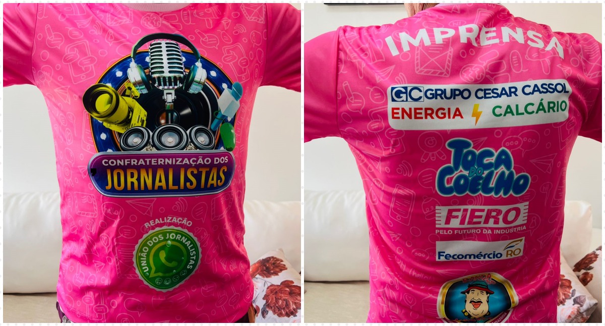 Grupo União dos Jornalistas lança camisa promocional do evento deste ano - News Rondônia