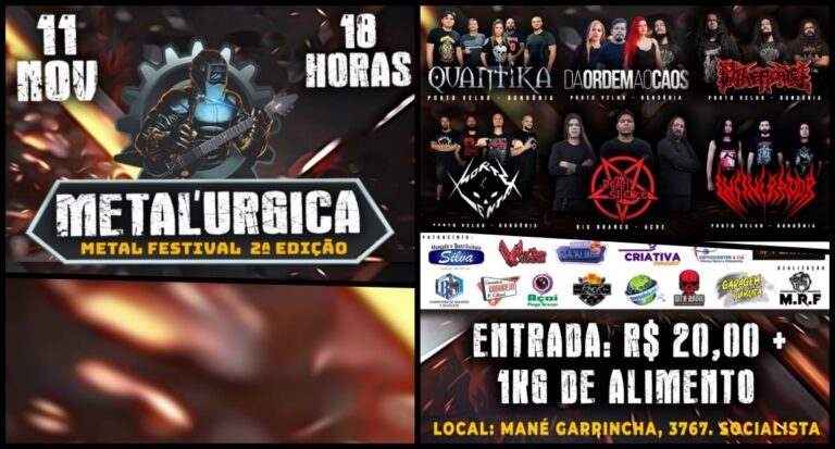 Agenda News: Metalúrgica realiza segunda edição do festiva em Porto Velho, por Renata Camurça - News Rondônia