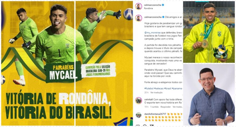 Marcos Rocha vibra com desempenho do Brasil nos Jogos Pan-americanos e exalta goleiro rondoniense: 'Um grande nome' - News Rondônia