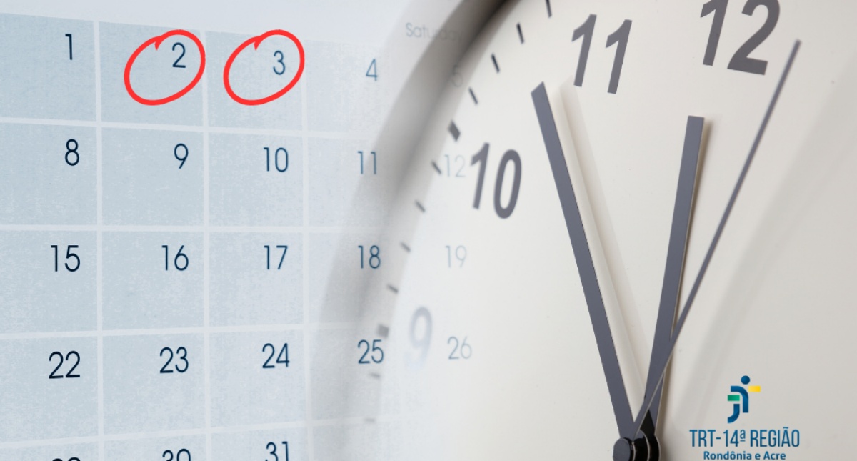 TRT-14 transfere feriado do dia 1º de novembro para sexta-feira (3/11)