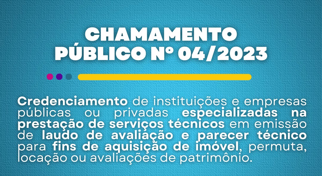 SEMSAU abre chamamento público para credenciar empresas para avaliação mercadológica de imóveis