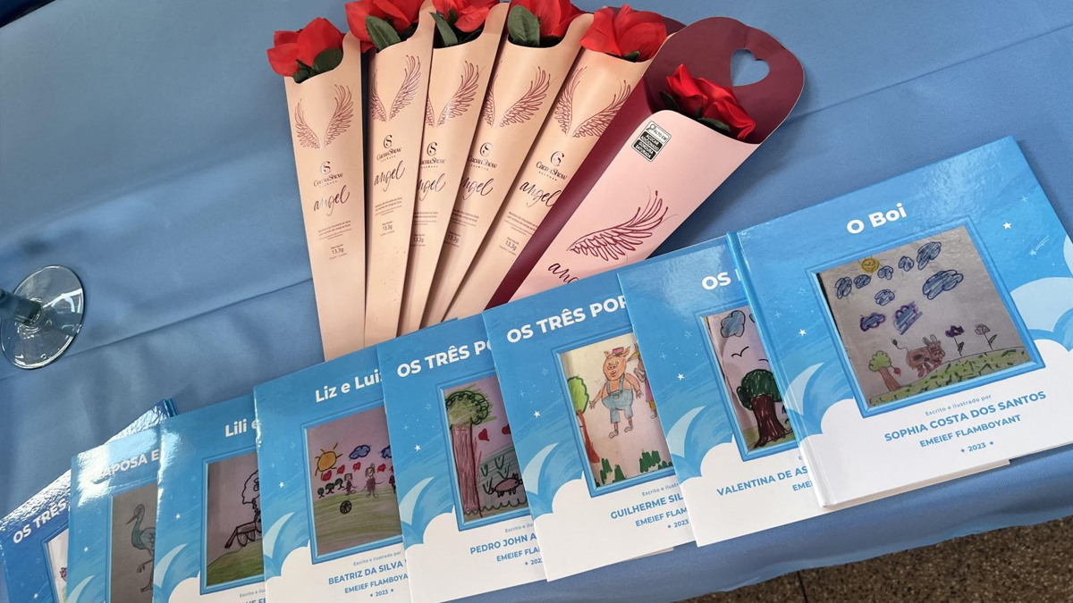 Crianças da Escola Municipal Flamboyant escrevem livro e participam de tarde de autógrafos - News Rondônia