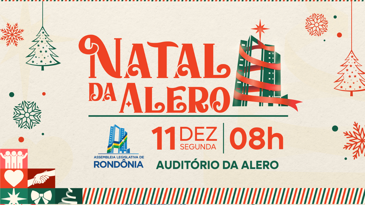 Solenidade especial de Natal será realizada pela Assembleia na segunda-feira, 11 - News Rondônia