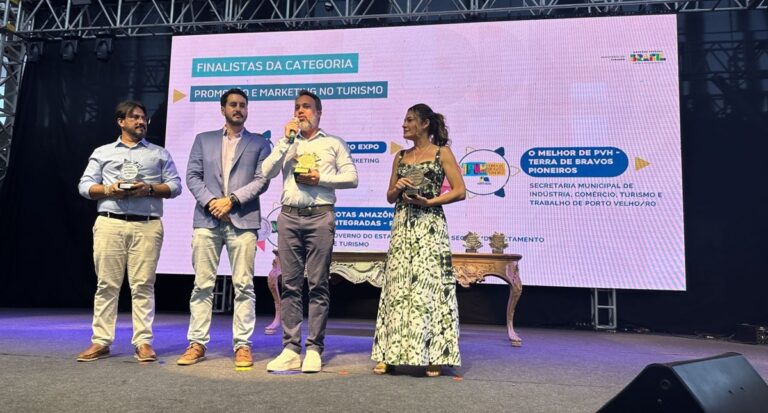 Campanha turística de Porto Velho recebe Prêmio Nacional do Turismo