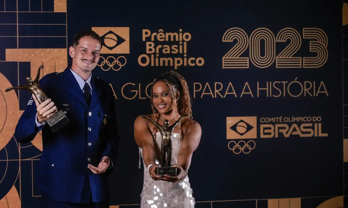 Prêmio Brasil Olímpico coroa Rebeca Andrade e Marcus D'Almeida