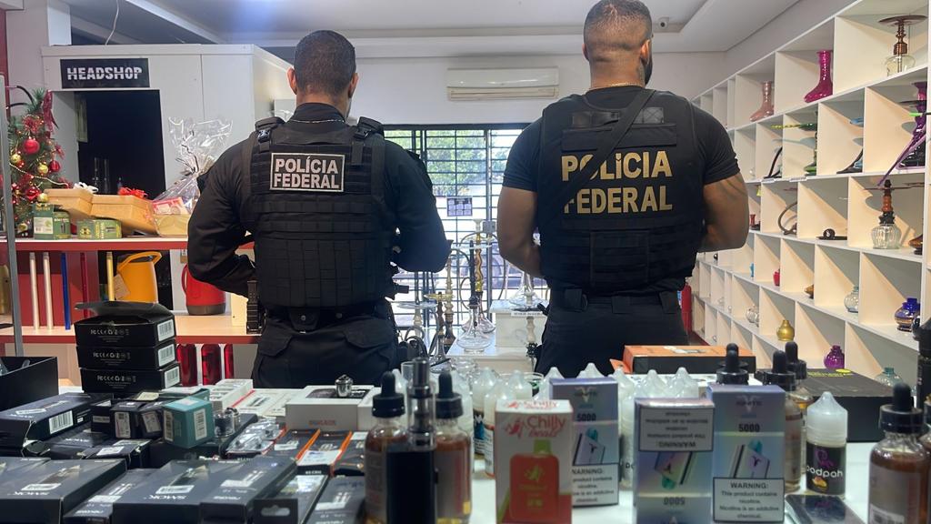 VAPER ZERO: PF RO deflagra operação em combate ao crime de contrabando de cigarros eletrônicos e acessórios