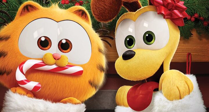 Garfield Fora de Casa entra em clima natalino com novo cartaz