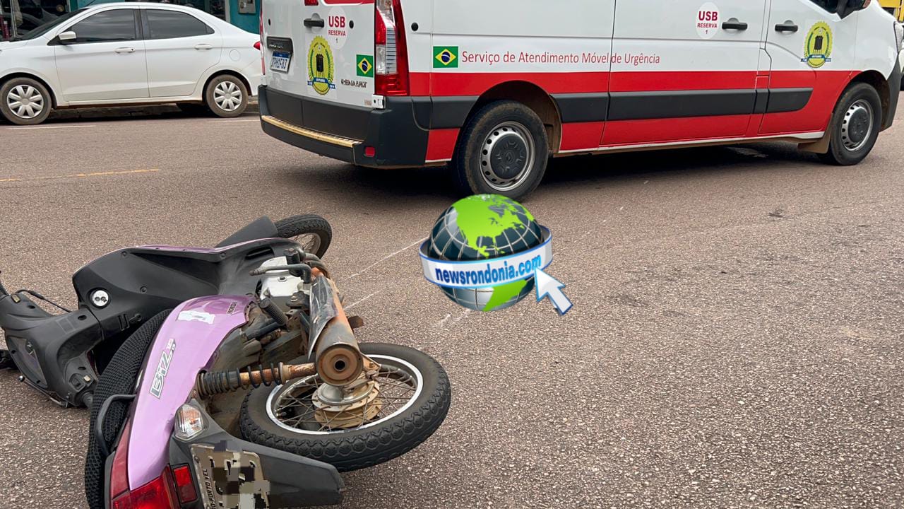 Servidor público sofre acidente de moto em frente ao CPA