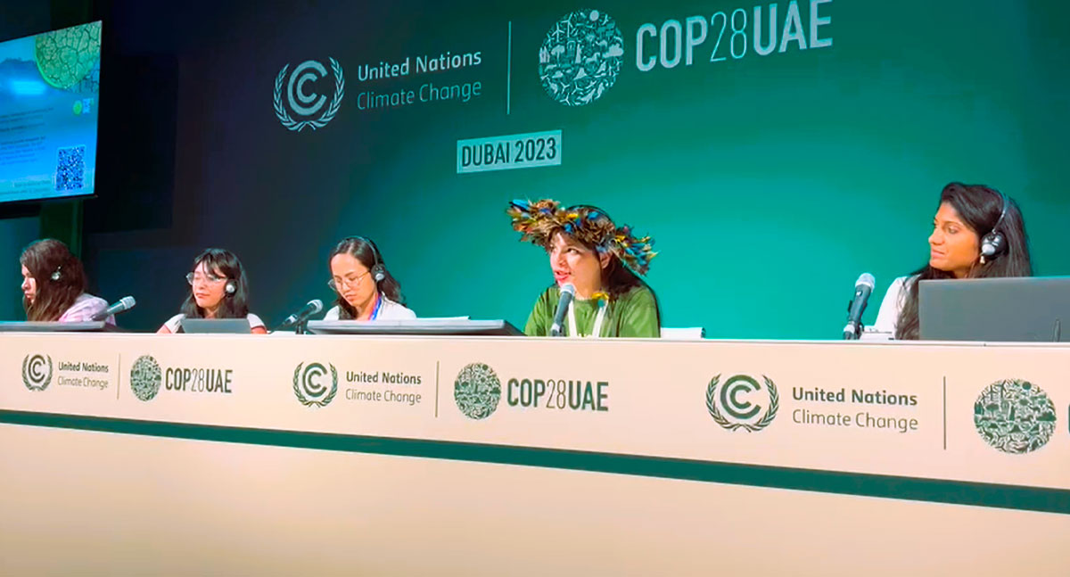 Na COP28, Txai Suruí destaca à experiência do seu povo na promoção da sustentabilidade - News Rondônia