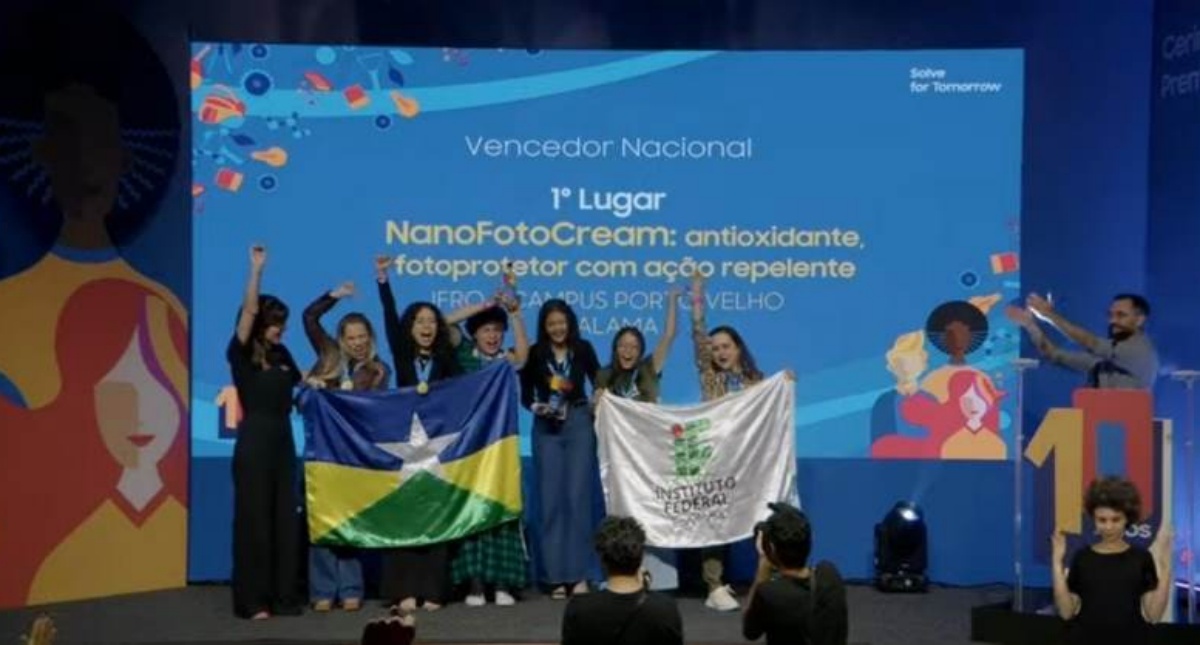 Alunas do IFRO Campus Calama conquistam prêmio nacional da Samsung com creme dermatológico multifuncional - News Rondônia