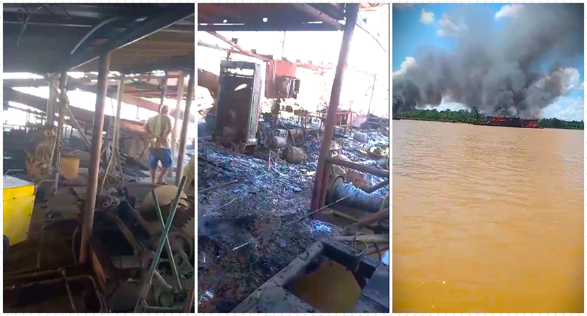 Operação contra garimpo ilegal destrói dragas no rio Madeira - News Rondônia