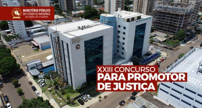 Publicado edital para Promotor de Justiça Substituto do MPRO