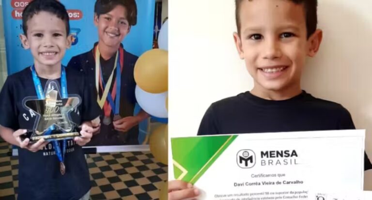 Brasileiro gênio de 6 anos é aceito em 3 sociedades de alto QI; Vídeo