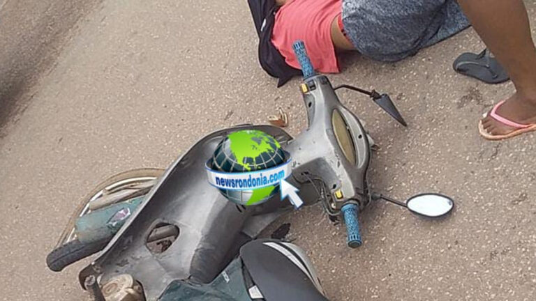 Adolescente em moto fica ferido após causar acidente na zona leste - News Rondônia