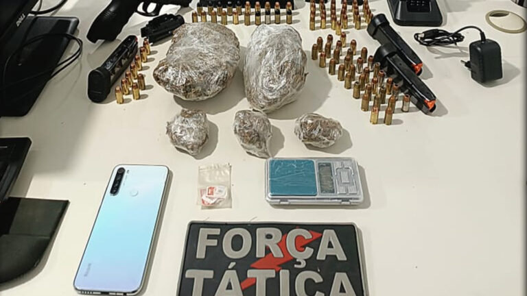 Policias do 9º BPM realizam Prisão de Foragido e Apreensão de Armas, Munições e Drogas - News Rondônia