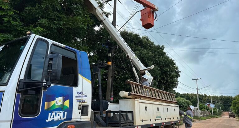 Jaru: Jardim dos Estados e Setor 06 também são contemplados com 100% de lâmpadas de LED