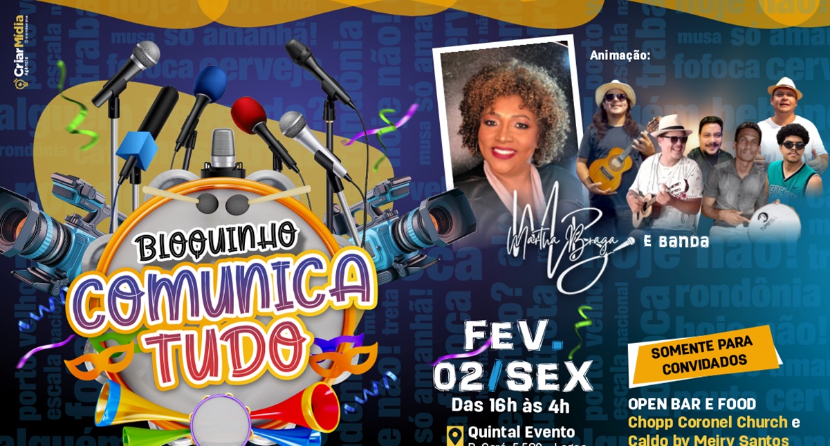 Carnaval 2024: Porto Velho ganha novo integrante, o Bloquinho "Comunica Tudo"